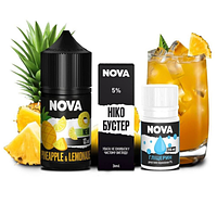 Набір для самозамісу рідини Nova salt 30 мл. 50 мг Ананас лимонад для електронної сигарети, ширяння вейпу OS
