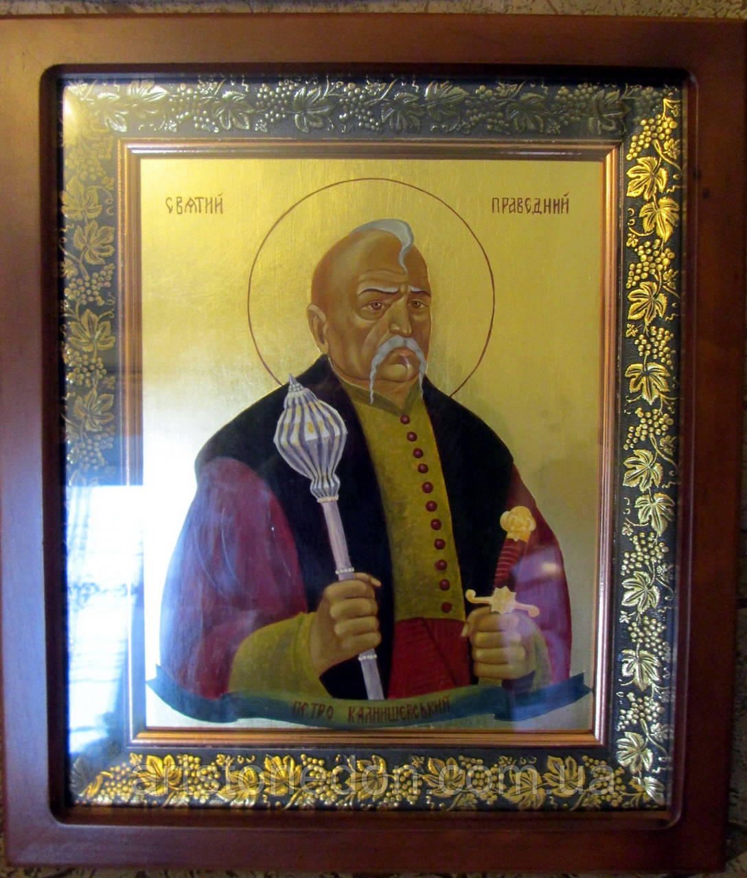 Ікона писана Святого Праведного Петра Калнишевського, фото 1
