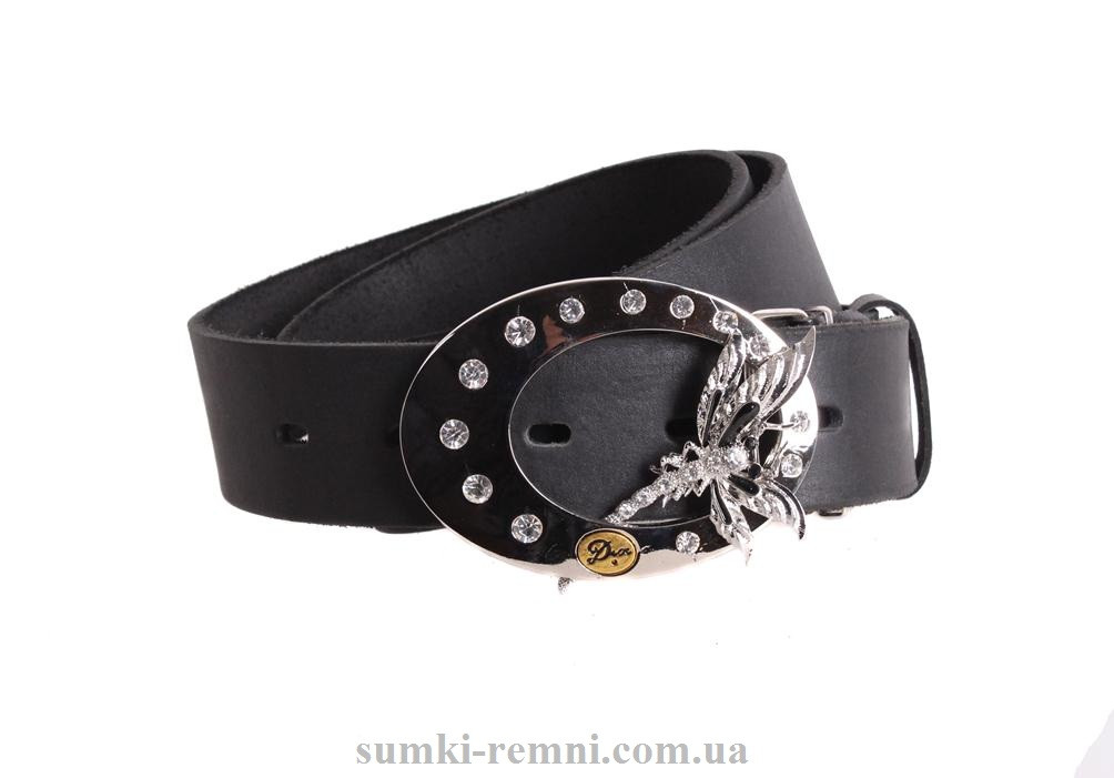 Жіночий ремінь з натуральної шкіри blx90394 чорний, фото 1