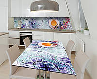 Наклейка 3Д виниловая на стол Zatarga «Травяные чаи» 600х1200 мм для домов, квартир, столов, кофейн, кафе