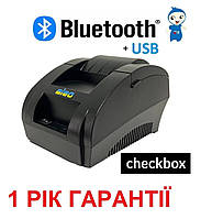 Чековий принтер ALEO AL-5890F Bluetooth+USB 58мм, без обрізу, чорний