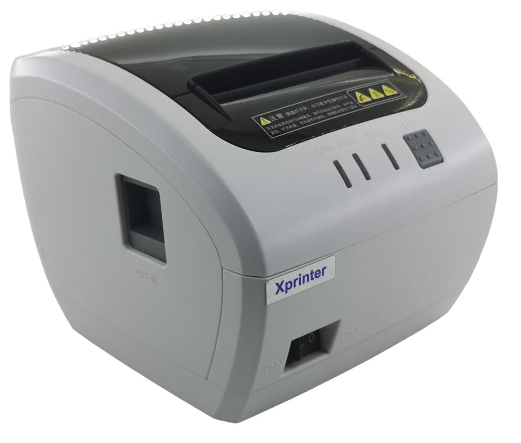 Принтер чеків Xprinter XP-T830L LAN Ethernet+USB 80мм, обріз, білий
