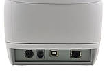 Принтер чеків Xprinter XP-T830L LAN Ethernet+USB 80мм, обріз, білий, фото 2