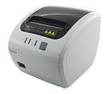 Принтер чеків Xprinter XP-T830L LAN Ethernet+USB 80мм, обріз, білий, фото 6