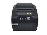 Принтер чеків Xprinter XP-T839L LAN Ethernet+USB 80мм, обріз, чорний, фото 2