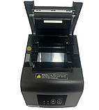 Чековий принтер Xprinter M804 Bluetooth+USB 80мм, обріз, чорний, фото 3