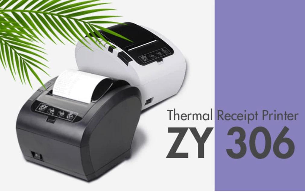 Принтер чеків ZYWELL ZY-306 Ethernet+USB+rs232 80мм, обріз, чорний