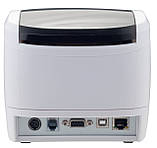 Принтер чеків Xprinter XP-Q260III LAN Ethernet+USB+rs232 80мм, обріз, білий, новий дизайн, фото 9