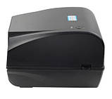 Принтер етикеток термотрансферний Xprinter XP-H400BC З ОБРІЗОМ USB до 108мм, чорний, фото 6