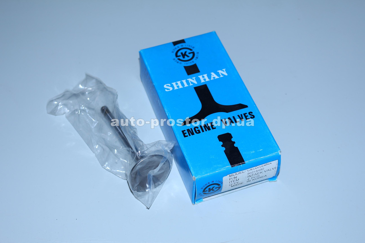 Клапана Нексія1,5 (SOHC) впуск (к-т) SHINHAN 90215492