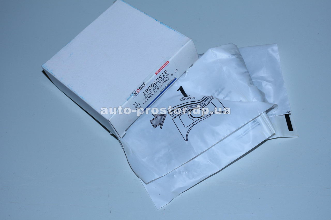 Комплект поршневих кілець Лачетті1.8 (+0,25), Ліганза2.0 (+0,5) KOBIS 92062818