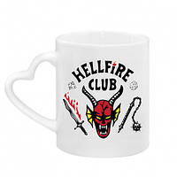 Кружка с ручкой в виде сердца Hellfire club