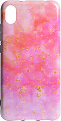 Чохол-накладка TOTO IMD Print Marble TPU Case Xiaomi Redmi 7A Pink