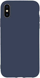 Чохол-накладка TOTO 1mm Matt TPU Case Apple X/XS Navy Blue
