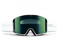 Маска горнолыжная BOB Life S3 White Green Lens (GOG-023) KS, код: 7741574