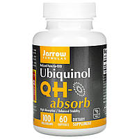 Убихинол QH-Absorb, 100 мг, Ubiquinol, QH-Absorb, Jarrow Formulas, 60 гелевых капсул EH, код: 7331392