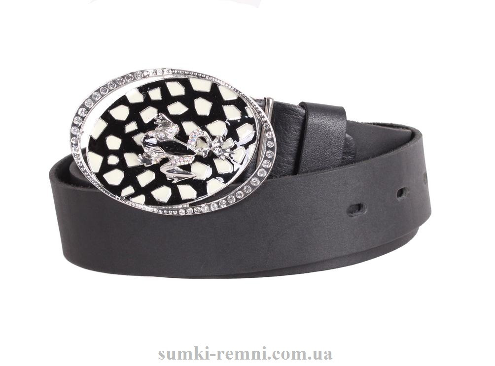 Жіночий ремінь з натуральної шкіри blx90408 чорний, фото 1