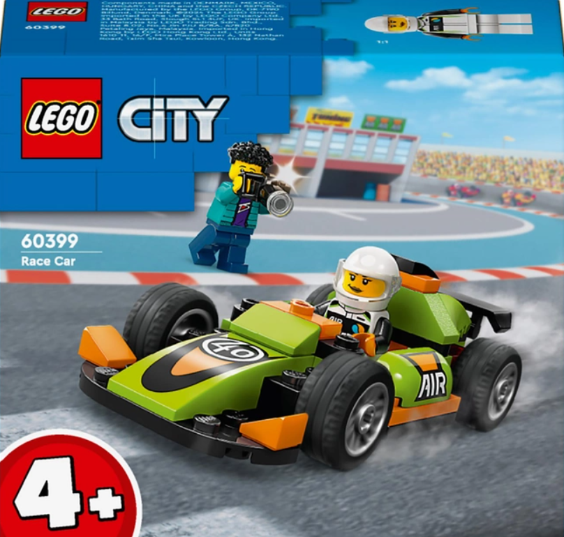 Конструктор LEGO <unk> City Зелений автомобіль для перегонів 56 деталей (60399)