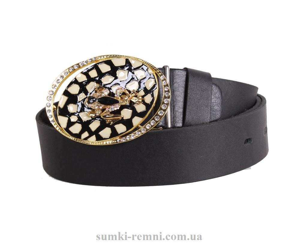 Жіночий ремінь з натуральної шкіри blx90410 чорний, фото 1