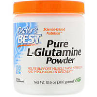Глютамин Doctor's Best Pure L-Glutamine Powder 10.6 oz 300 g 60 servings DRB-00491 AM, код: 7676888