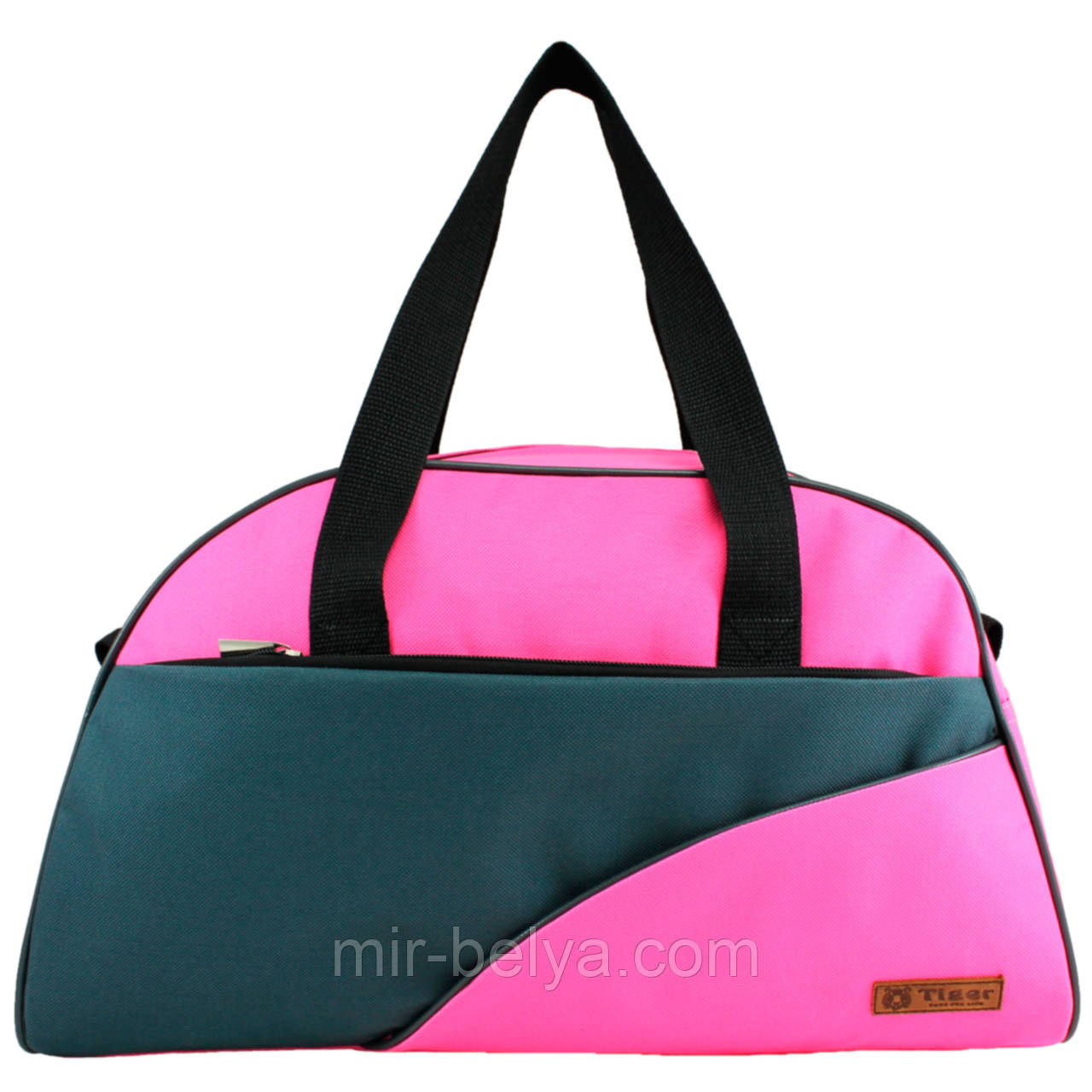 Сумки фитнес Tiger спортивная сумка серо-розовая 032, фото 1
