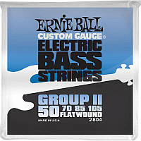 Струны для бас-гитары Ernie Ball 2804 Flatwound Bass Group II 50 105 EC, код: 6555403