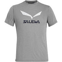 Футболка мужская Salewa Solidlogo REL M S/S Tee 27018 624 54/2X серый