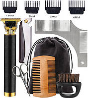Подарунковий чоловічий набір інструментів для догляду за бородою й вусами, волоссям Barbers, 7 шт.