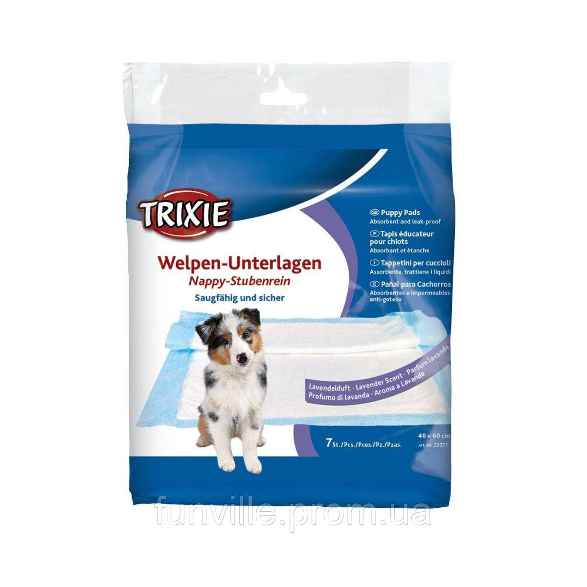 Пеленки для собак Trixie 23371 с запахом лаванды 40х60 см 7 шт (4047974233719) FV, код: 7716125 - фото 1 - id-p2150390186