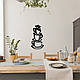 Сучасна картина на кухню, дерев'яний декор для дому "Добра кава ", декоративне панно 25x13 см, фото 2