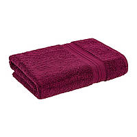 Махровое полотенце с декоративным бордюром Home Line Турция бордовый 70х140 см