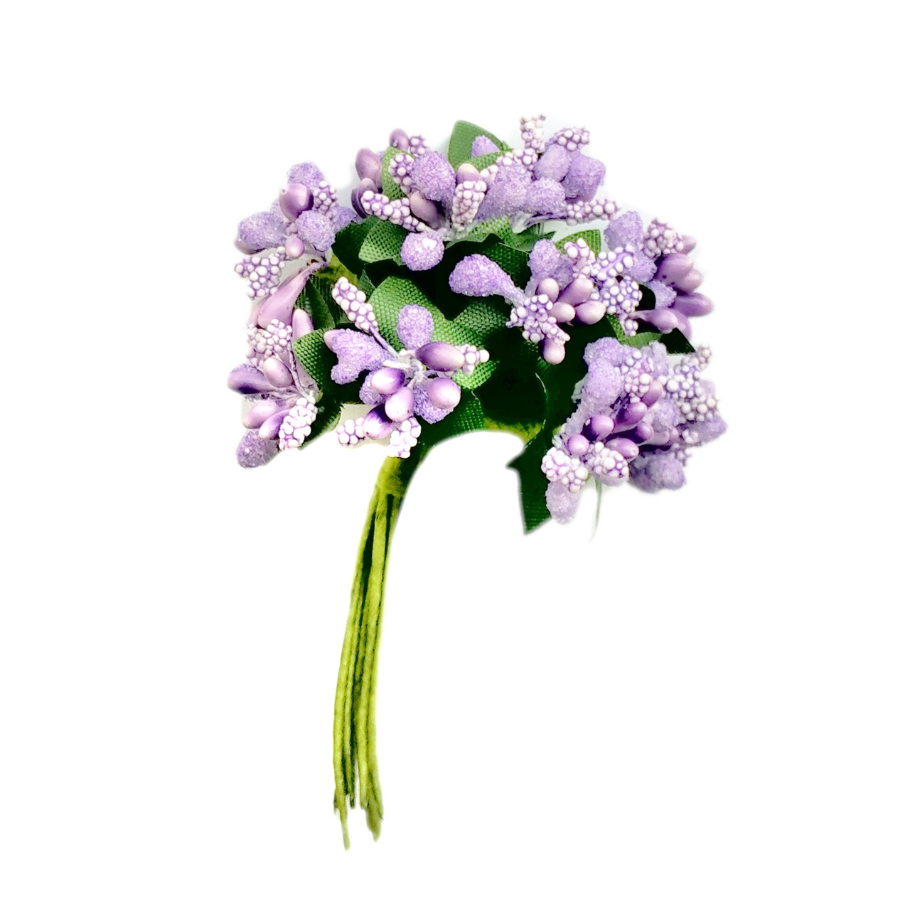 Тичинки на дроті 7011 бузкові (12 шт), фото 1