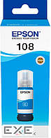 Контейнер с чернилами Epson 108 EcoTank L8050/L18050 cyan (C13T09C24A)