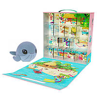 Игровой коллекционный набор Тропический остров Flockies FLO0415 домик, эксклюзивная фигурка, Toyman