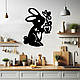 Сучасна картина на кухню, дерев'яний декор для дому "Сонячний зайчик", оригінальний подарунок 25x18 см, фото 2