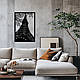 Настінний декор для дому, картина лофт "Ейфелева Вежа в Франції", декоративне панно 30x20 см, фото 10
