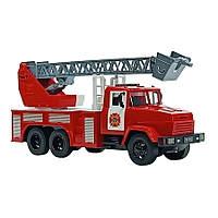 Пожарная машинка "Краз" АВТОПРОМ KR-2202-08 масштаб 1:16, Toyman