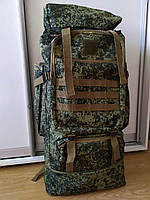Рюкзак 90 л тактический военный зеленый хаки туристический экспедиционный походный вместительный