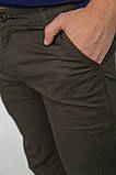 Штани чоловічі класичні, колір хакі, 243R6023, фото 5