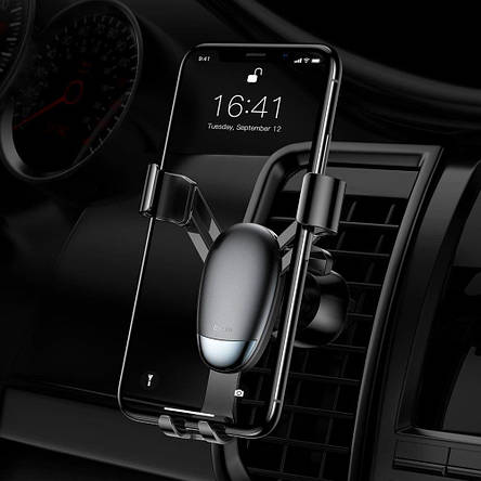 Холдер Baseus Mini gravity holder Black (Уцінка, м'ята упаковка), фото 3