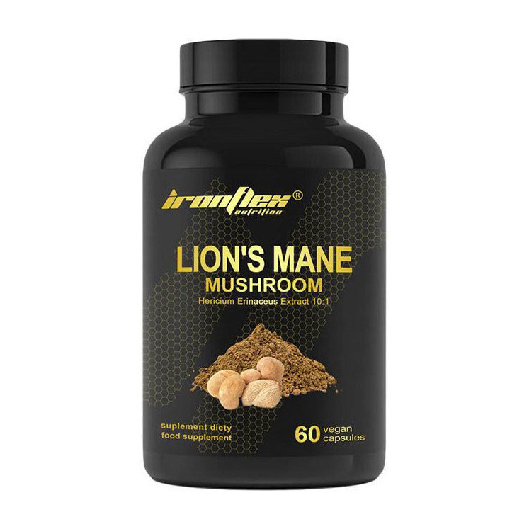 Харчова добавка IronFlex Lion's Mane Mushroom 60 капсул