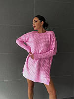 Тепленький светр - сукня вʼязаний турецького виробництва вʼязаний