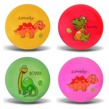 М'яч дитячий гумовий "Динозаври" RB24158 G-Rich