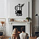 Сучасна картина на кухню, декоративне панно з дерева "Заварник", стиль мінімалізм 25x20 см, фото 10