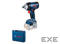 Гайковерт ударний Bosch GDS 18V-400, 18В, 2500об/хв, 400Нм, валіза, 1.25кг, без АКБ (0.601.9K0.021)