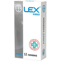 Презервативи Lex Condoms Ribbed 12 шт. (4820144771934)