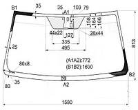 Лобовое стекло, LEXUS LX 570 08-22, TOYOTA LAND CRUISER 07-21 (J200)