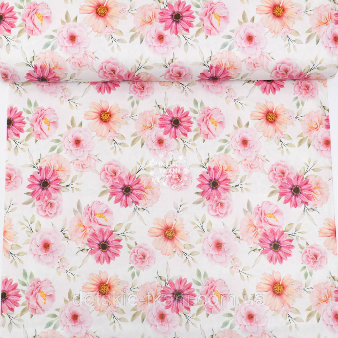 Ранфорс digital з цифровим друком "Гербера", №4943, фото 1