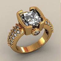 Восхитительный мужской золотой перстень 585* пробы