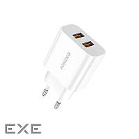 Сетевое зарядное устройство Foneng EU45 Dual USB Charger (2USBх2.4A) White (EU45-CH-TC) + кабель USB